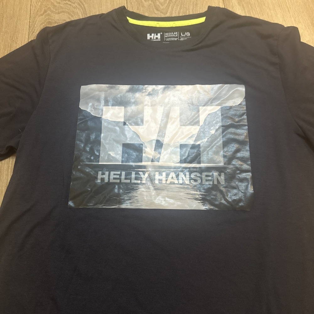 Helly Hanson X-Cool Men's Short Sleeve Graphic Tee Black Size Large